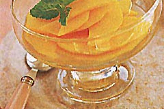 Mango in Ginger-Mint Syrup