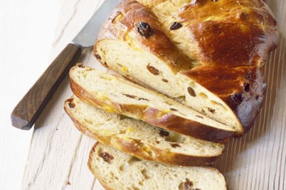 Mango tea loaf plait