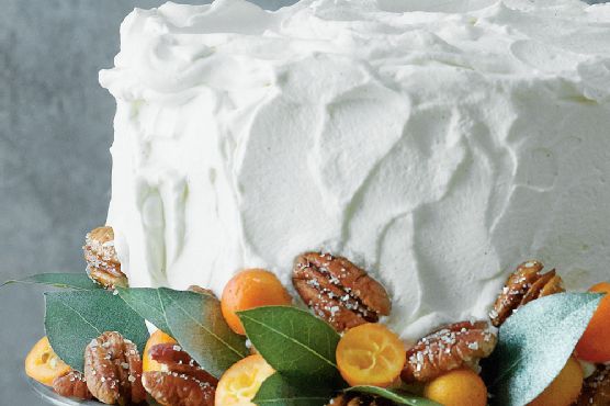 Marbled Pumpkin Praline Cake