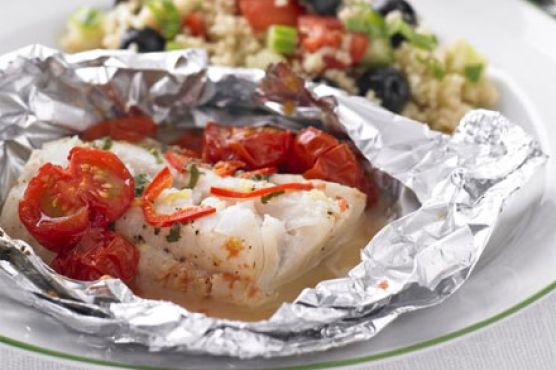 Mediterranean fish & couscous