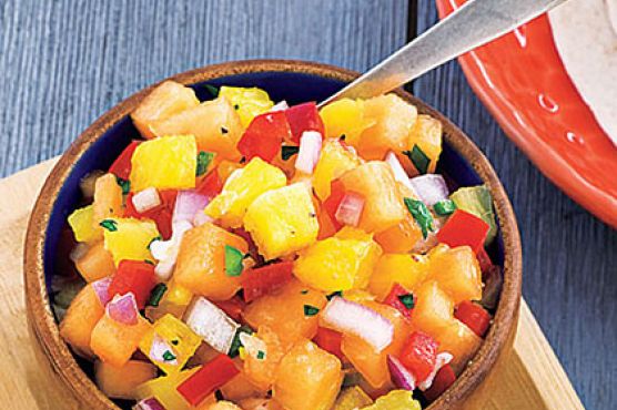 Melon-Pineapple Salsa