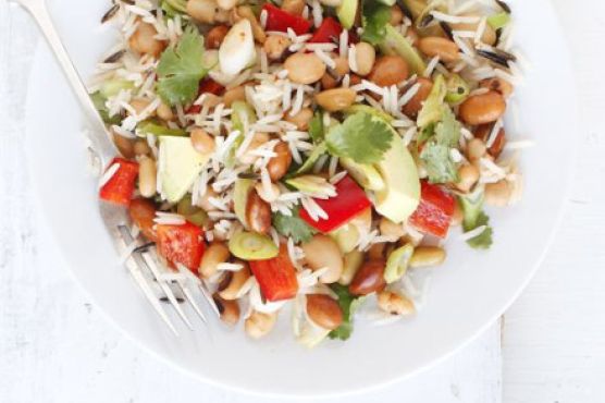 Mexican rice & bean salad