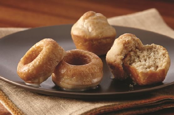Mini Baked Donuts with Vanilla, Maple or Mocha Glaze