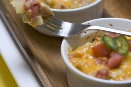 Mini Light King Ranch Chicken Casseroles