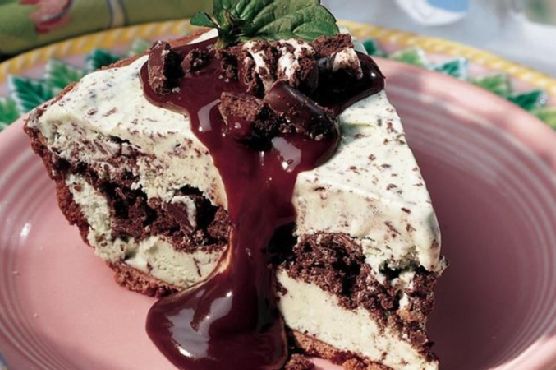 Mint Chocolate Chip Ice-Cream Pie (lighter )