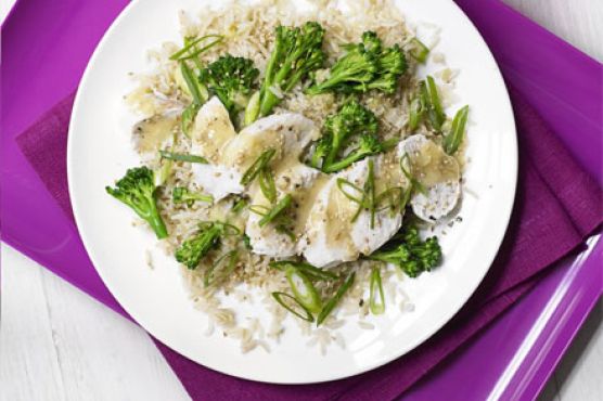 Miso brown rice & chicken salad