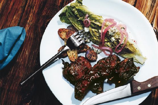 Mixed Grill with Sweet and Spicy Bourbon Sauce