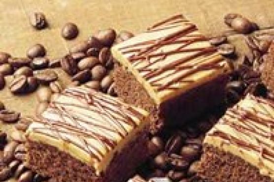 Mocha Brownies with Chocolate Glaze