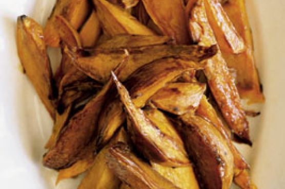 Molasses Horseradish Sweet Potato Spears