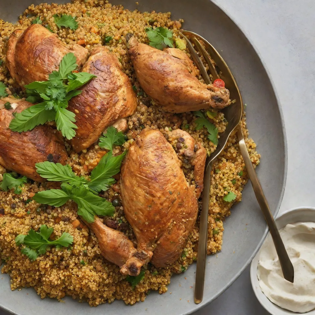 Moroccan Chicken and Whole Grain Couscous