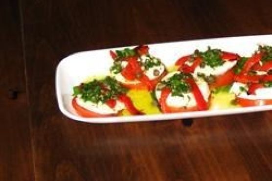 Mozzarella and Tomato Appetizer Tray