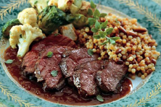 Muscovy Duck Breasts with Pomegranate-Wine Sauce