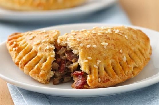 Mushroom and Bacon Mini Pocket Pies
