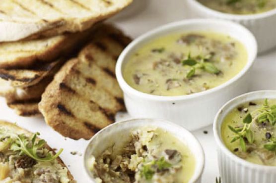 Mushroom butter on toast
