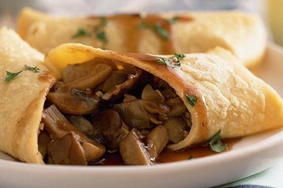 Mushroom Crepes Chasseur