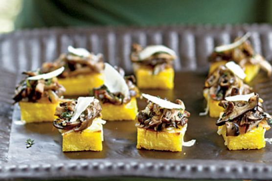Mushroom Polenta Canapés