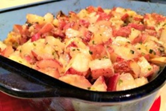 New Potatoes with Roasted Garlic Vinaigrette