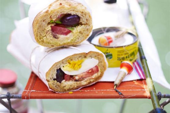 Niçoise stuffed baguette