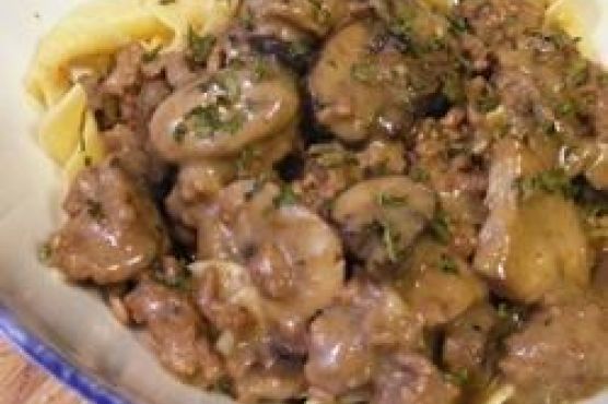 No Sour Cream Beef Stroganoff