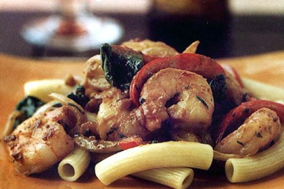 Nutty Pasta Toss with Shrimp