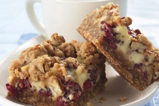 Oatmeal-Cranberry-Sour Cream Bars
