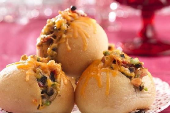Olive, Bacon and Cheddar Rolls