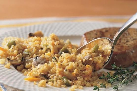 Onion and Mushroom Quinoa