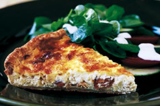 Onion, Cheese, and Bacon Tart