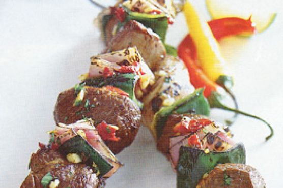 Orange- and Lime-Marinated Lamb Kebabs