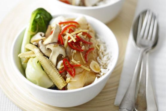 Oriental cod & vegetables