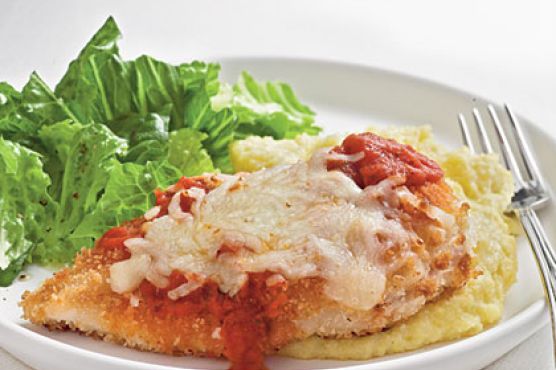 Oven-Fried Chicken Parmesan