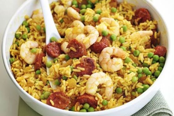 Paella fried rice