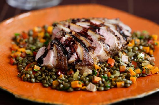 Pan-Seared Five-Spice Duck Breast with Balsamic Jus