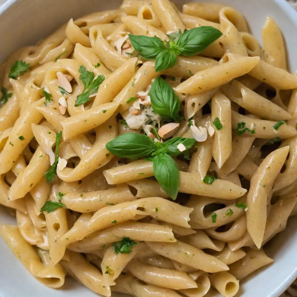 Pasta in Almond Garlic Sauce