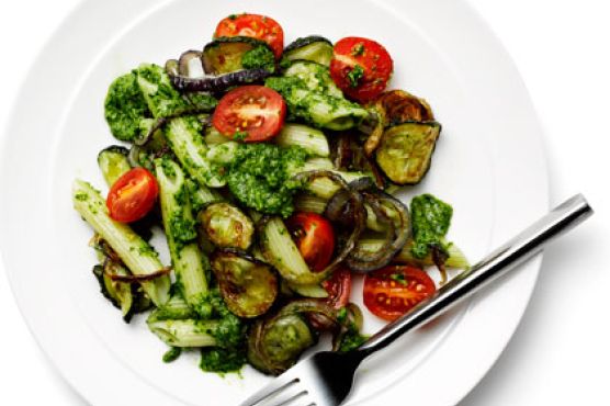 Pasta Primavera with Arugula Pesto