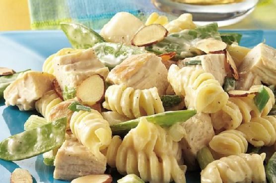 Pea Pod and Chicken Pasta Salad