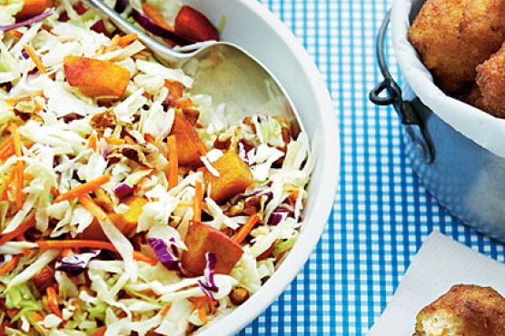 Peach-Ginger Slaw