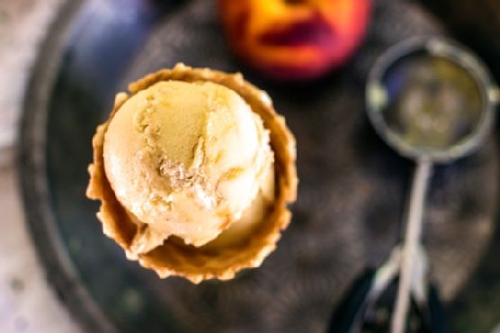 Peach Pie Ice Cream (Vegan)