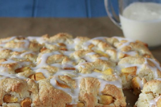 Peaches and Cream Pull Apart Biscuits