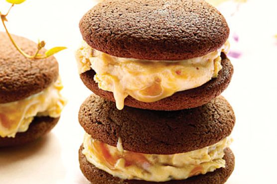Peanut-Butter Chocolate Ice Cream Sandwiches