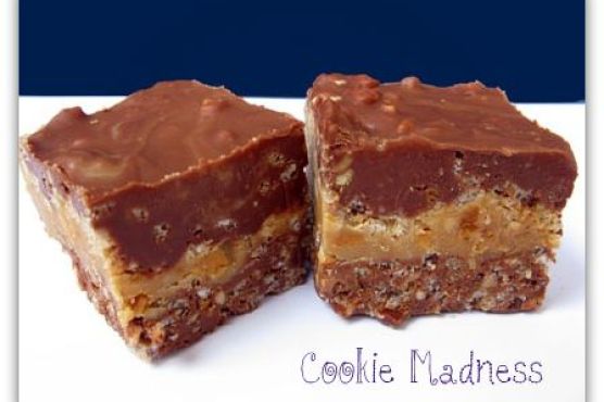 Peanut Butter Fudge Crunch Bars