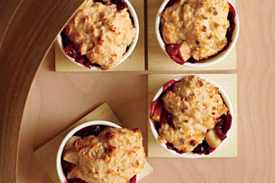 Pear-Cranberry Cobblers