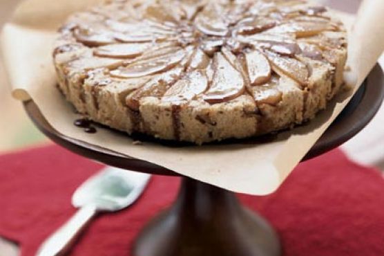Pear Upside-Down Spice Cake