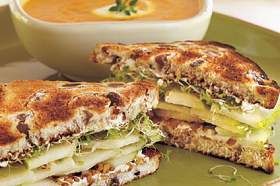 Pear-Walnut Sandwiches