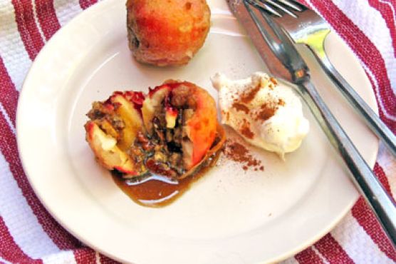 Pecan Stuffed Tempura Apples