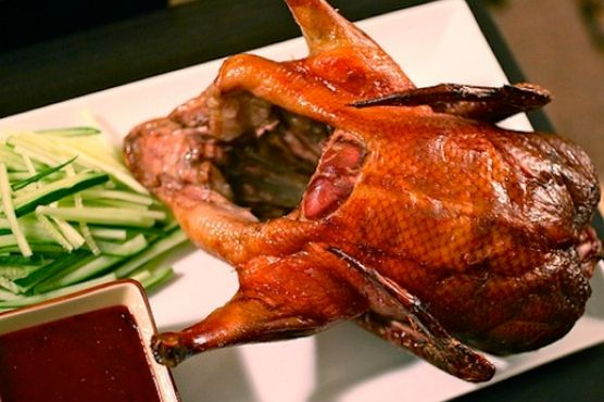 Peking Duck with Mandarin Pancakes and Plum Sauce