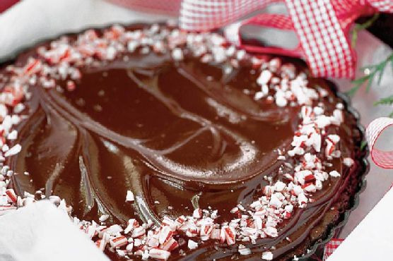 Peppermint Brownie Tarts