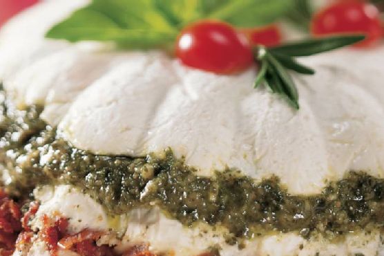 Pesto and Sun-Dried Tomato Torte