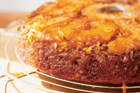 Pineapple-Coconut-Banana Upside-Down Cake