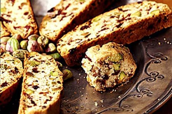 Pistachio Cherry Biscotti